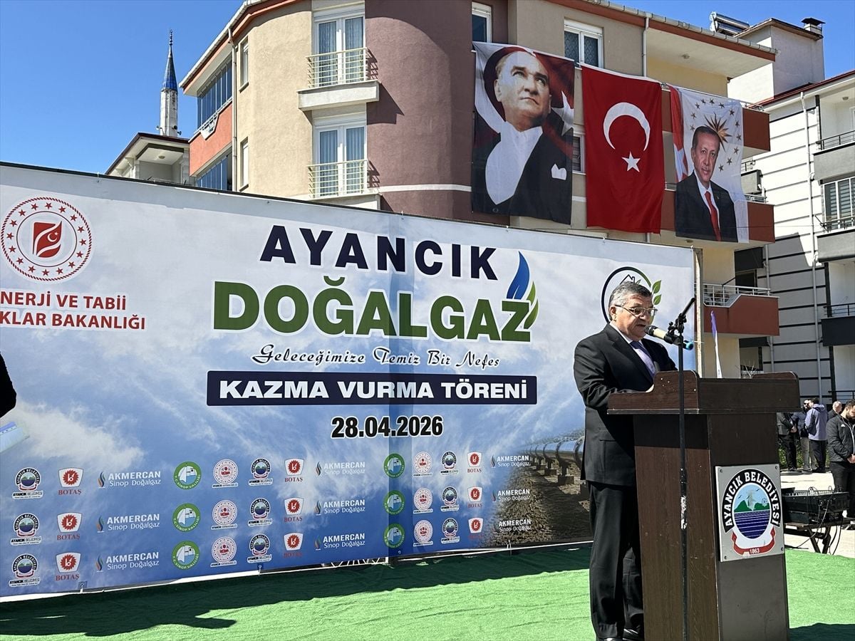 Sinop’ta doğal gaz yatırımları için tören düzenlendi