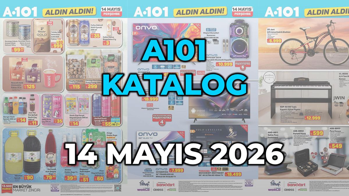 A101 Aktüel Ürünler 14 Mayıs! A101 katalog bu hafta neler var?