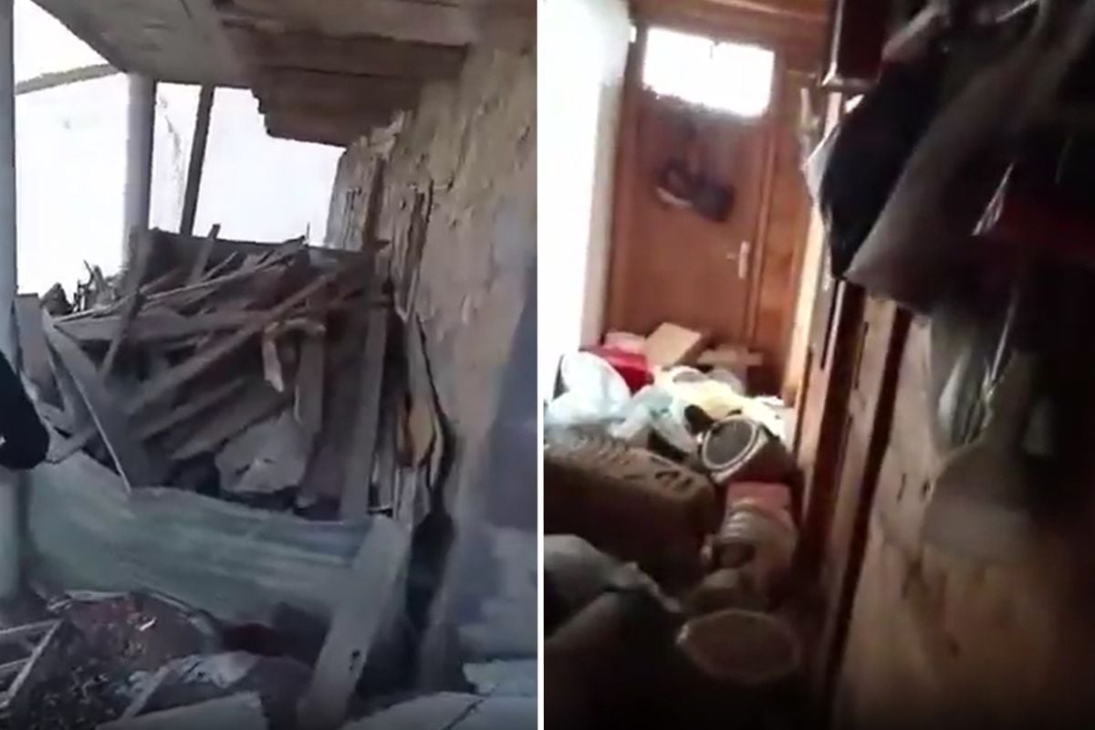 Anzer Yaylası’nda aç ayılar evleri harabeye çevirdi